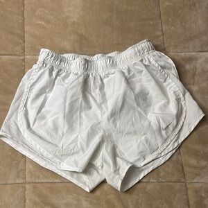 Nike Women's White Running Shorts - Small
